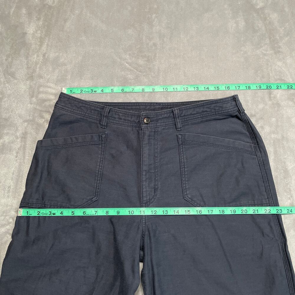 Patagonia Pants Womens 14 Organic Cotton Slub Woven Wide Leg Casual - Picture 8 of 11